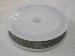 .38mm Silver (Clear) Tiger Tail 70mt approx - Per Roll