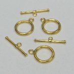 20mm Plain Gold Toggle