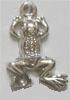 Frog, Silver Alloy 14x21mm Pb-free