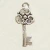Key, Silver Alloy 10x24mm