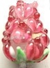 15x10mm Pink Hyacinth Lampwork Bead