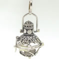 Sterling Silver Cage Pendant with Hinge - Dia.22mm x 42 Length